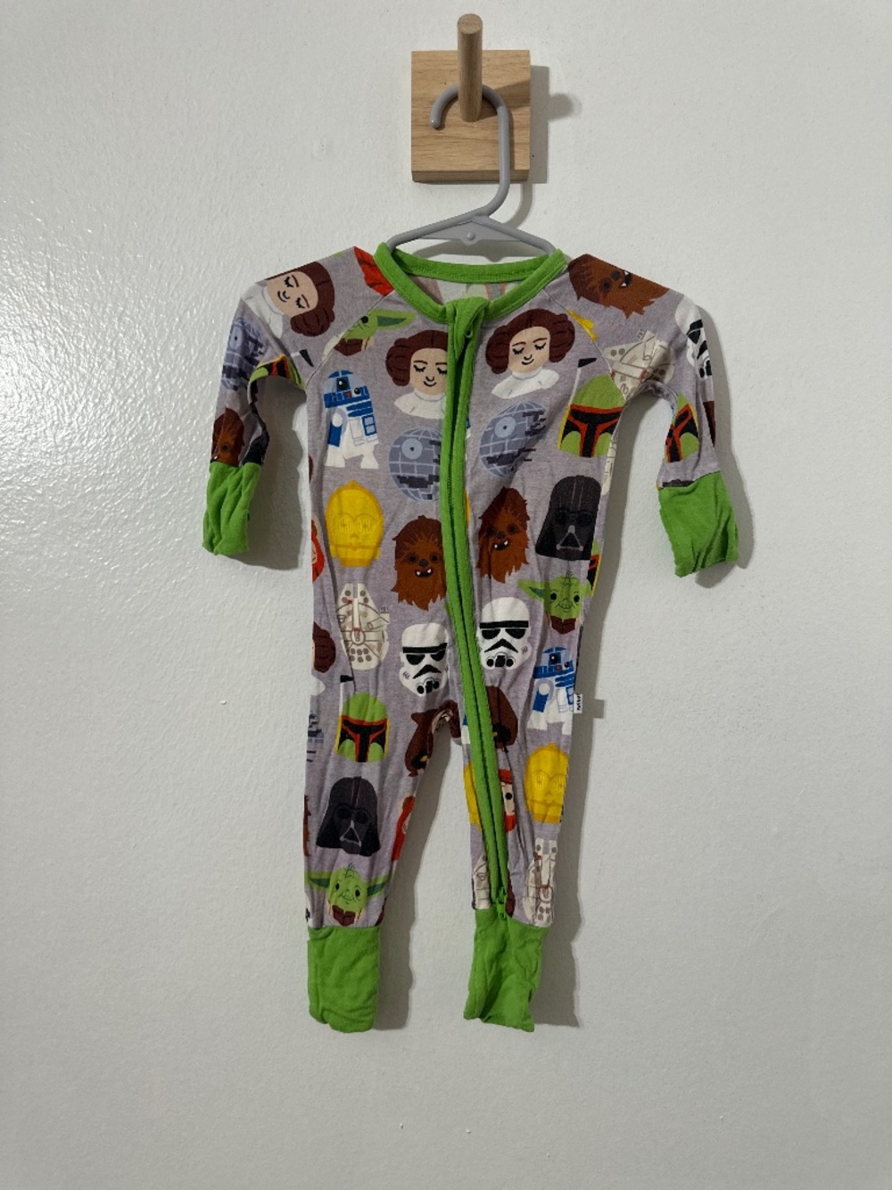 Little Sleepies Star Wars Characters Zippy Newborn Baby Footie Pajamas